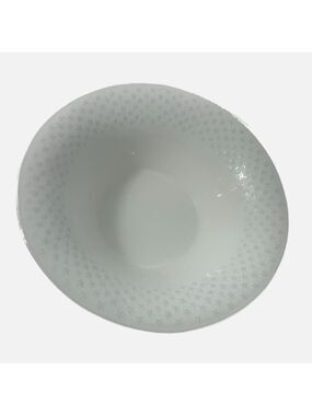 Bordallo Pinheiro Large White Serving Blue Stars Patterned Bowl